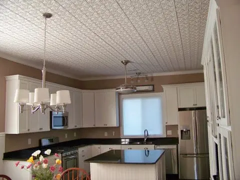 Pattern #209 in white - easily installed in a kitchen