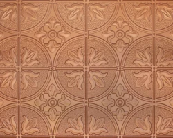 Copper #309 2'x4' faux tin ceiling tile Copper #309 2'x4' faux tin ceiling tile