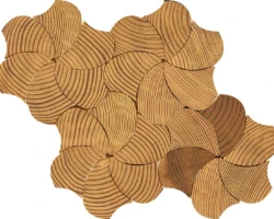 Forest Elements Wood Mosaic Wall Tiles Geometric Pinwheel Forest Elements Wood Mosaic Wall Tiles Geometric Pinwheel