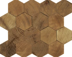 Forest Elements Geometric Standard Hexagon Mosaic Wood Wall Tiles: Geometric Standard Hexagon Forest Elements Geometric Standard Hexagon Mosaic Wood Wall Tiles: Geometric Standard Hexagon