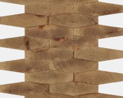 Forest Elements Stereo Long Hexagon Wood Mosaic Wall Tiles Slat Wood Forest Elements Stereo Long Hexagon Wood Mosaic Wall Tiles Slat Wood
