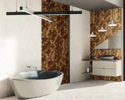 Wood Wall Tiles, Wood Accent Wall, Wood Wall Ideas For Bathroom, Orest Elements Stereo Standard Hexagon Mosaic Wood Wall Tiles: Stereo Standard Hexagon Wood Wall Tiles, Wood Accent Wall, Wood Wall Ideas For Bathroom, Orest Elements Stereo Standard Hexagon Mosaic Wood Wall Tiles: Stereo Standard Hexagon